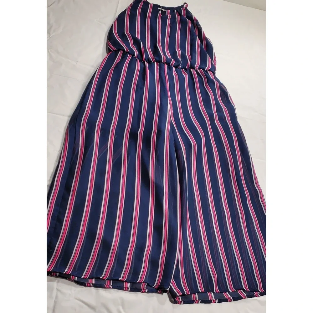 Amy Byer Girls Dress 14, Embellished‎ Striped Purple And Blue Great Condition